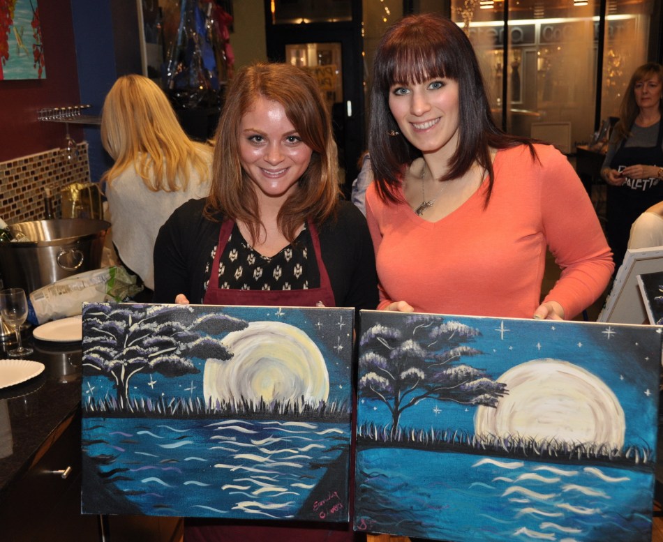 Red Bank NJ Wine Paint Art Studio Class