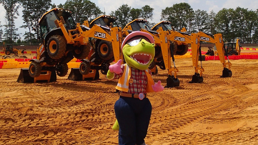 NJ USA Diggerland Dancing Diggers Show