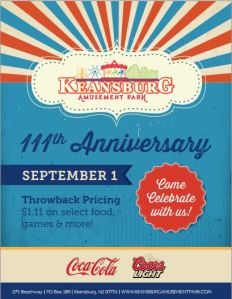 Keansburg Amusement Park 111 anniversary 2015