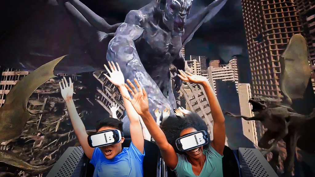 Six Flags Great Adventure interactive coaster Oculus VR