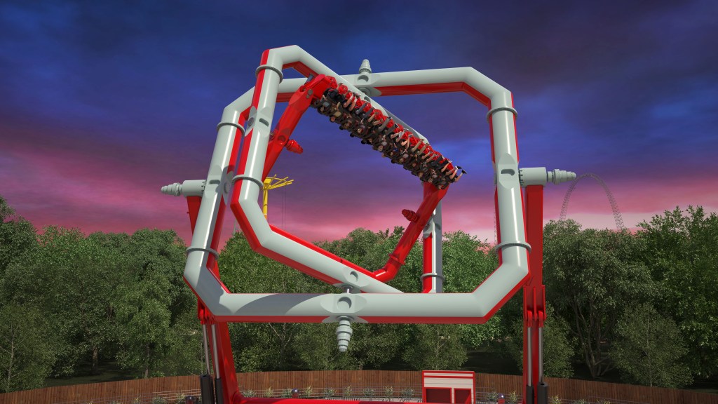 Six Flags Great Adventure Cyborg Cyber Spin