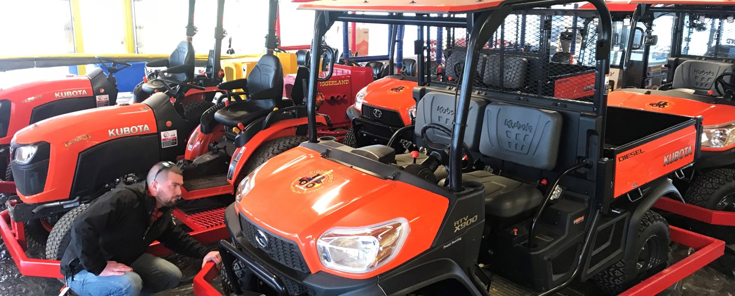 Diggerland NJ Kubota tractors new ride