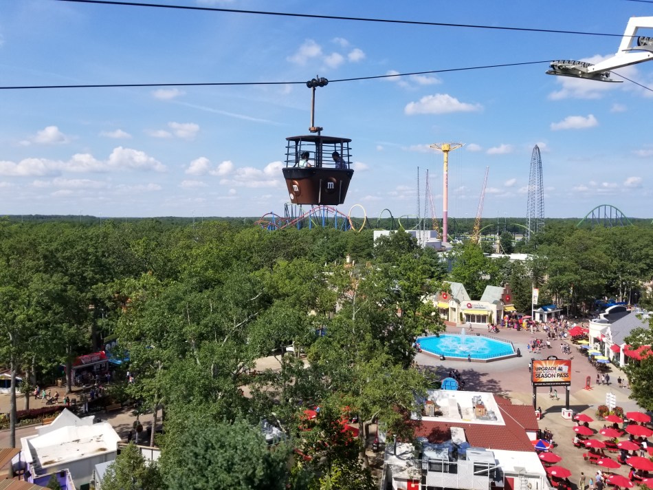 Six Flags NJ review Skyway gondola