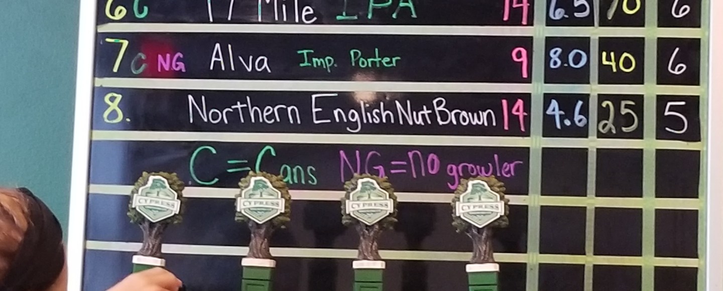 NJ Craft Beer Reviews: Cypress Brewing