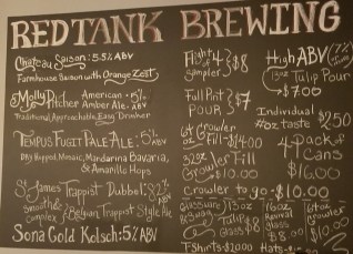 Red Tank Brewing Beers